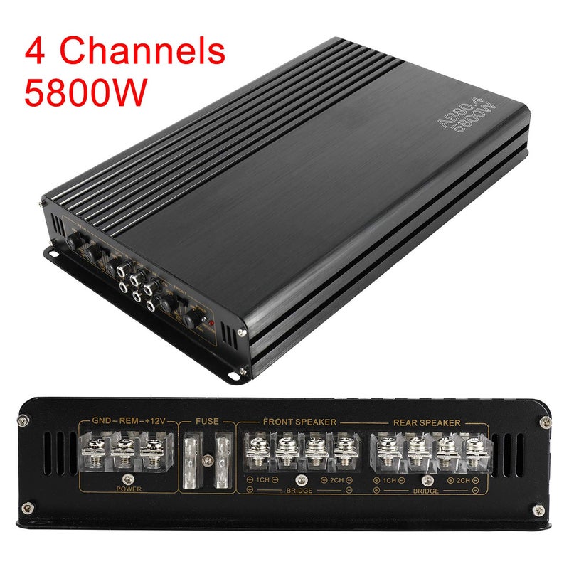 YaeCCC 5800W 12V 4 Channel Car Amplifier Stereo Audio Super Bass Power Subwoofer Amp - Image 3